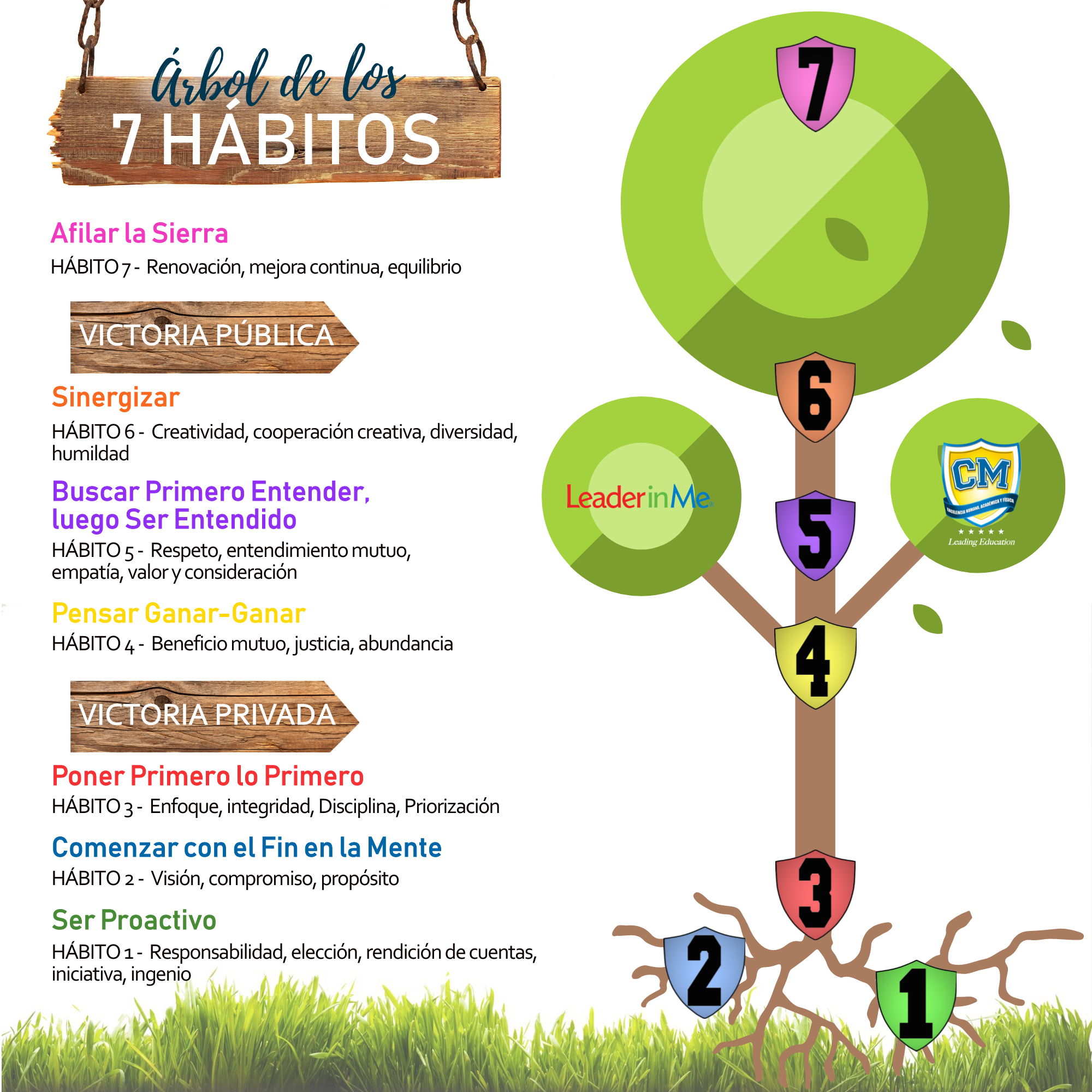 Los 7 hábitos · Colegio Montano